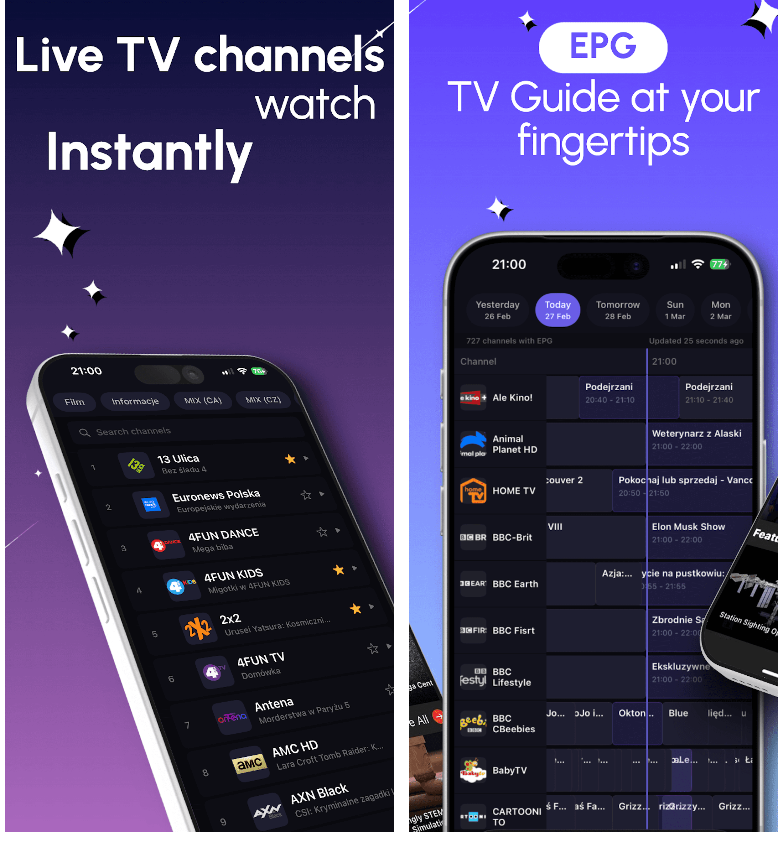 DaddyTV on iPhone and iPad