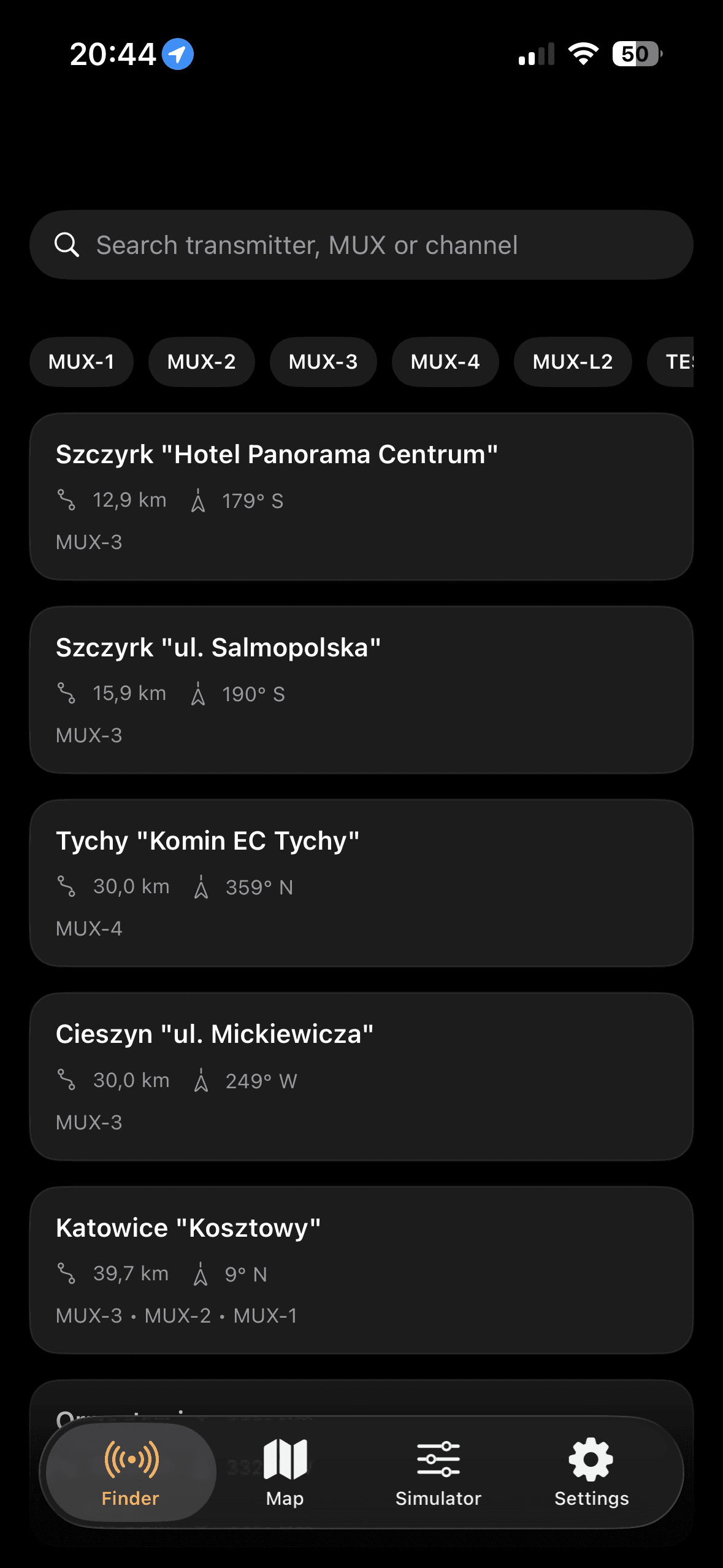 Preferiti dopo la configurazione di Stalker
